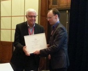 David Beukelman with ISAAC president Gregor Renner